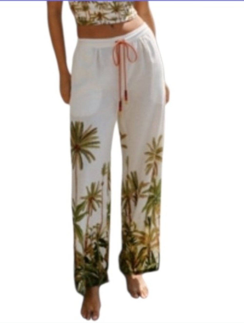 Farm Rio x Anthropologie Drawstring Pants NWT Size L